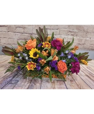 Autumn Amethyst Arrangement in Brighton, IL | Leanne's Pretty Petals