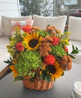 Autumn Basket Bouquet 