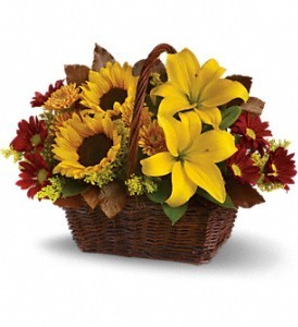 Golden Days Basket Fall Bouquet