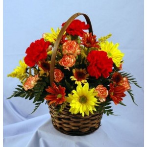 Autumn Basket fall colors in basket