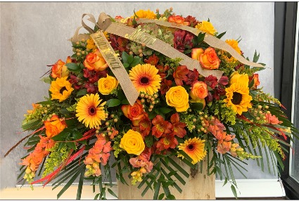 Autumn Blessings Casket Spray 