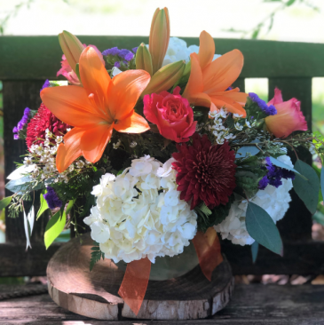 Autumn Blaze flower arrangement in Iowa City, IA | Every Bloomin' Thing