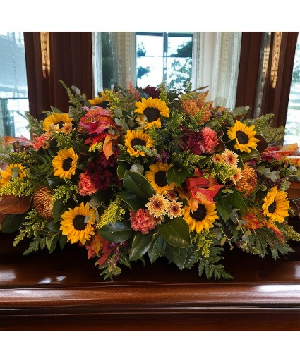 Autumn Embrace Casket Blanket