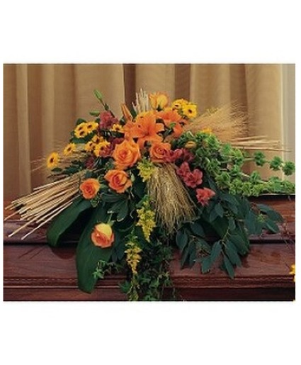 Autumn Faith Casket Spray