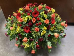 Autumn Fairwell  Casket Spray