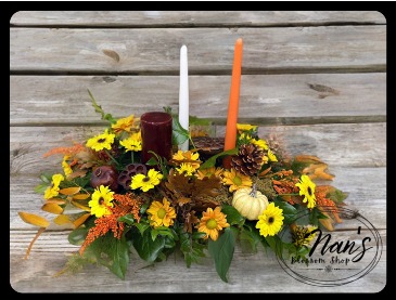 Autumn Feast Centerpiece  in Bryan, TX | NAN'S BLOSSOM SHOP