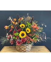 Autumn Fields Basket Arrangement