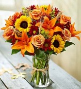 Autumn Fields in Rich Fall Hues Sunflowers, Lilies, Wheat, Autumn  Leaves & More