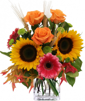 Autumn Glow Vase Arrangement