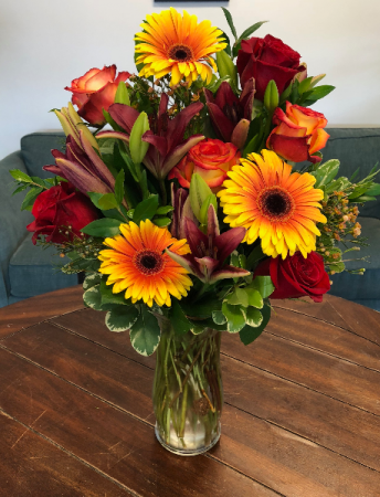 Autumn Glow Vase Arrangement