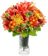 AUTUMN GOLDS FLOWERS BOUQUET