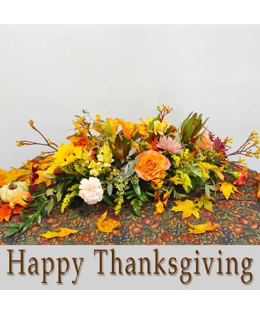 Autumn Grandeur  Centerpiece  in Park Ridge, IL | KIKOS FLOWERS AND GIFTS