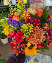 autumn hand held bouquet