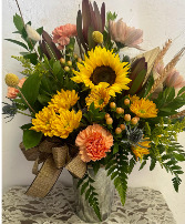 Autumn Harvest fresh flower arrangement