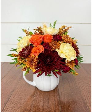 Autumn Harvest Pumpkin Mug 