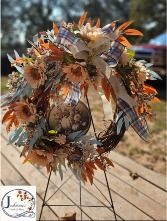 Autumn Horizon Grapevine Wreath