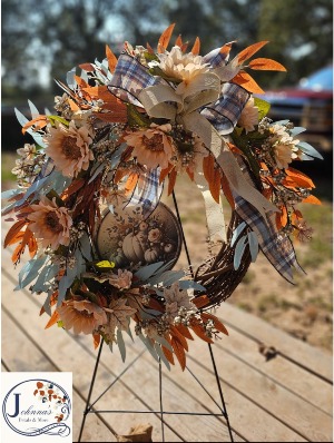 Autumn Horizon Grapevine Wreath