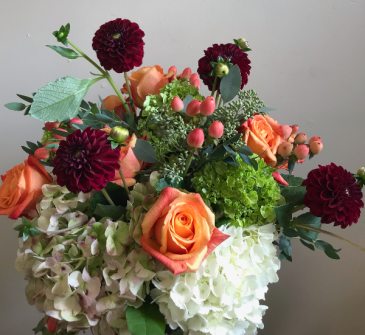 Autumn Joy Vase Arrangement in Northport, NY | Hengstenberg's Florist