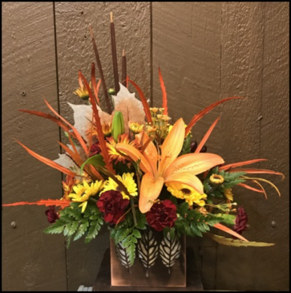 Autumn Leaves Arrangement in Merrimack, NH - Merrimack Flower Shop ...