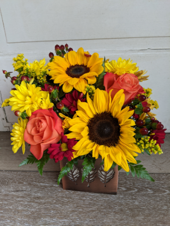 Autumn Leaves Fresh Arrangement