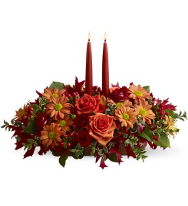 Autumn Lights                     TF-WEB-456 Fresh candle arrangement 