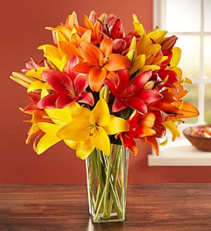 Autumn Lilies Arrangement