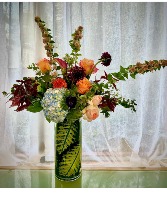 Autumn Memorial Vase Arrangement