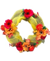 Autumn Memories  Artificial Cemetery Wreath 