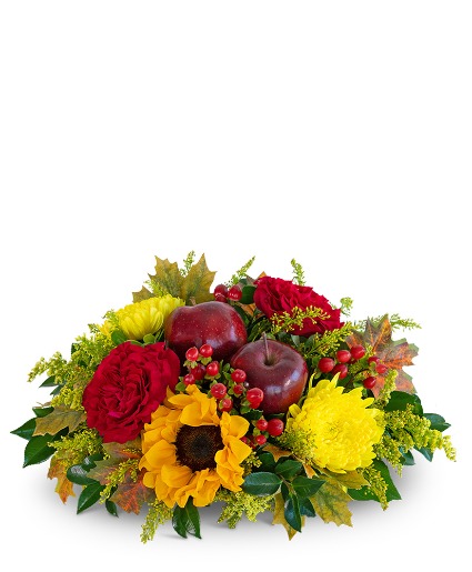 Autumn Orchard Centerpiece Flower Arrangement