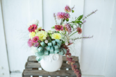 Autumn owl Vase