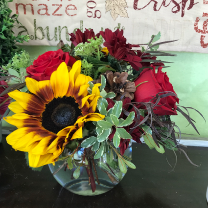 Autumn Path vase arrangement