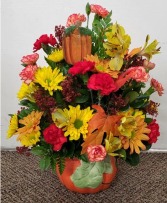 Autumn Pumpkins Surprise Bouquet FHF-F153 Fresh Flower Arrangement (Local Delivery Area Only)