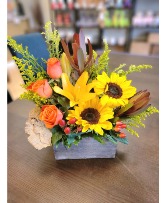 Radiance of Autumn Flower Arrangement