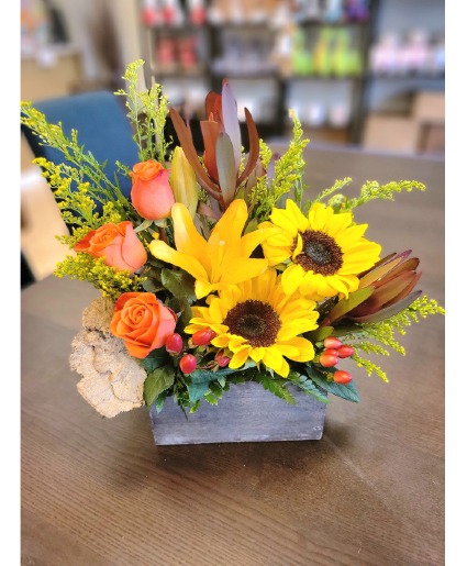 Radiance of Autumn Flower Arrangement