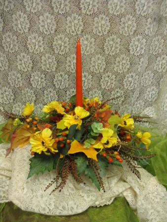 Autumn silk centerpiece Fall
