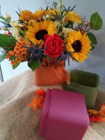 Autumn Skies Fresh Arrangement