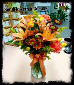 Autumn Splendor Fresh Mixed Arrangement