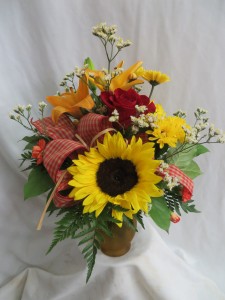 Autumn Splendor Fresh Vased Arrangement