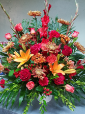Autumn Splendor Funeral Basket