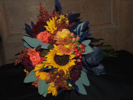 Autumn Sunset Wedding Flowers