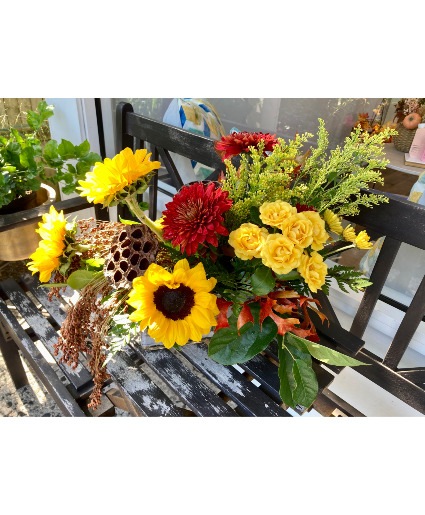Autumn Table Floral Arrangement