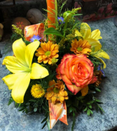 Autumn Tidings Small Centerpiece w/ Candle