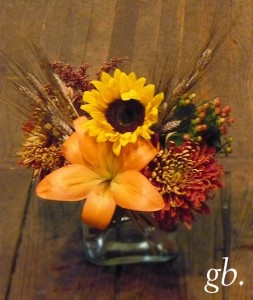 Autumn Token in Glass Cube- 9