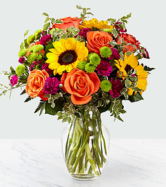 Colorful posies Vase Arrangement
