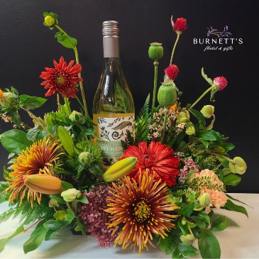 Autumn Wine Time Arrangement  in Kelowna, BC | Burnett's Florist