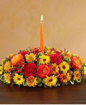 Autumn Wishes Centerpiece  in Barre, VT | Emslie The Florist & Gifts