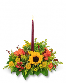 Autumnal Equinox Centerpiece Flower Arrangement