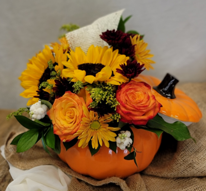 Autumnal Pumpkin Fresh Floral
