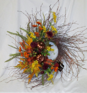 Autumn's Bounty Wreath Permanent Arrangement by Inspirations Floral Studio in Lock Haven, PA | INSPIRATIONS FLORAL STUDIO Autumn's Bounty Wreath Permanent Arrangement by Inspirations Floral Studio in Lock Haven, PA | INSPIRATIONS FLORAL STUDIO