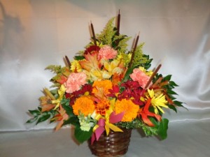 Autumn Delight Floral Basket (local delivery only)